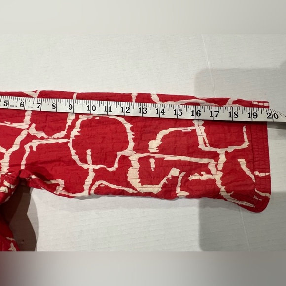 Chico’s Quilted Blazer Jacket Womens Size 0 Reversible Open Front Coral - Picture 10 of 11